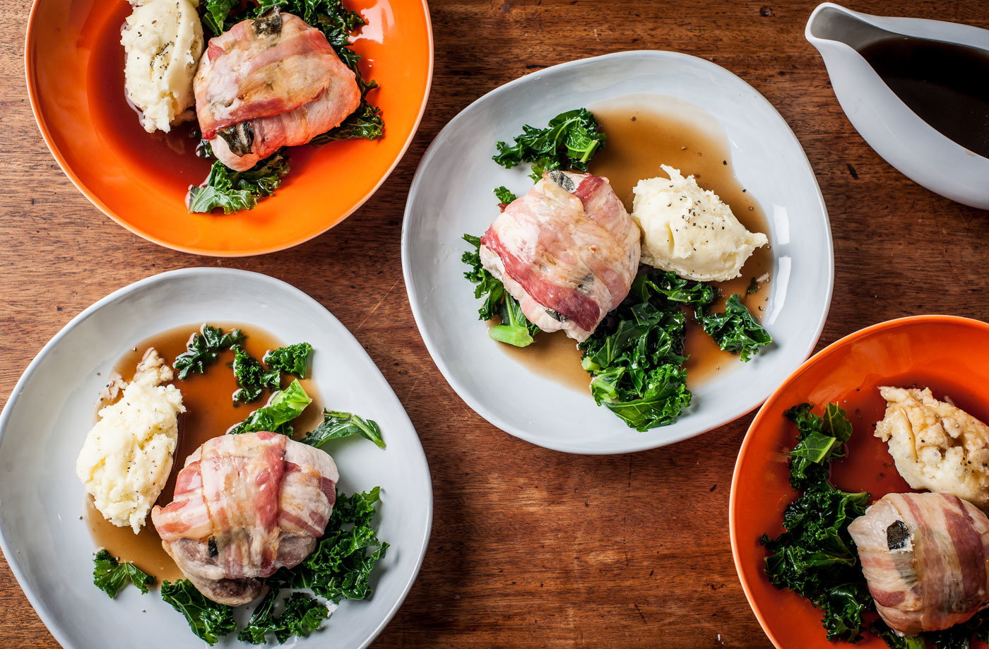 Luke Tipping's pork and apricot crumble parcels