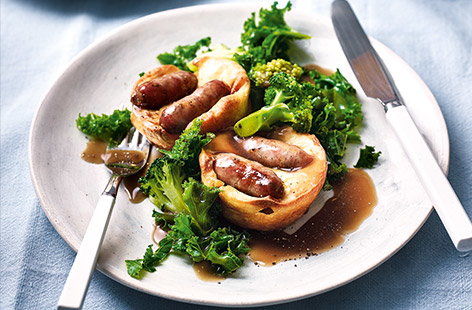 Image of "Cheat's toad-in-the-hole"