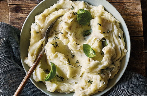 Image of "Herby, skin-on mashed potatoes"