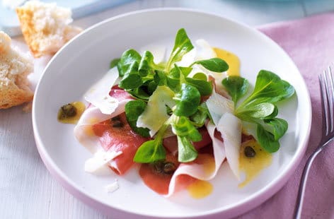 Image of "Parma ham and lamb's lettuce"