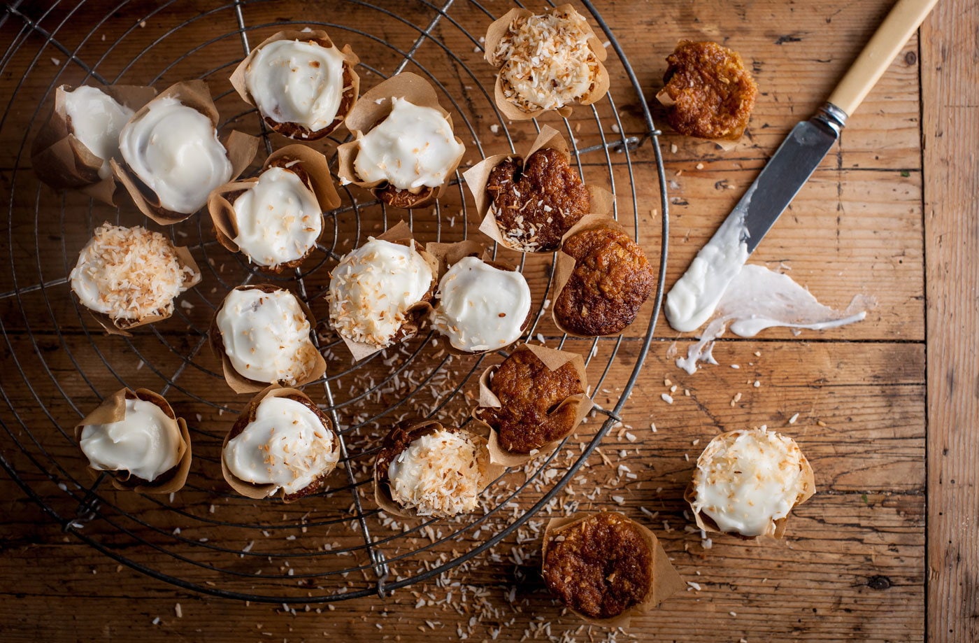 Adam Gray's mini carrot cakes