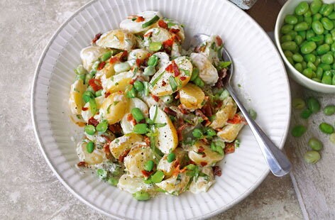 Image of "Jersey Royals with broad beans"