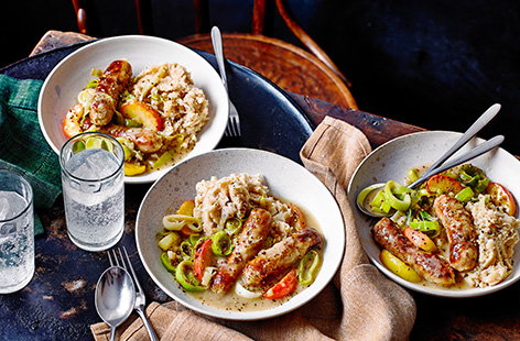 Image of "Sausage and apple casserole"