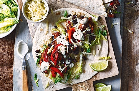 Image of "Build-your-own chicken burrito"