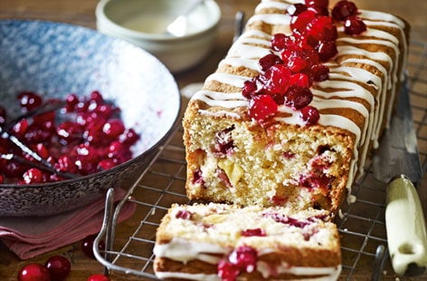 Image of "Cranberry, orange and almond fruit loaf"