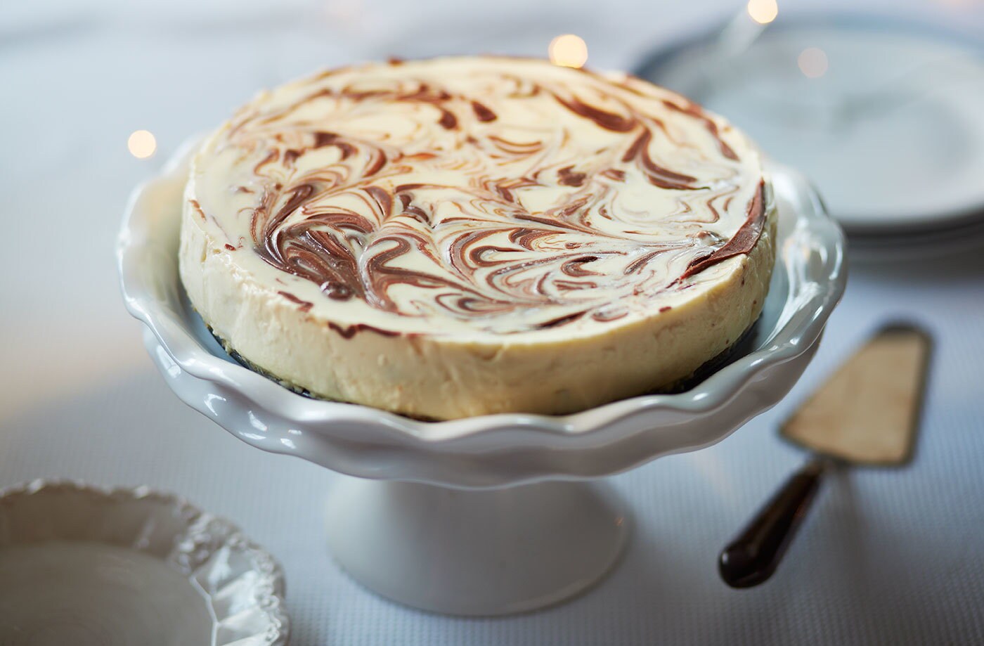 Passion fruit and chocolate cheesecake