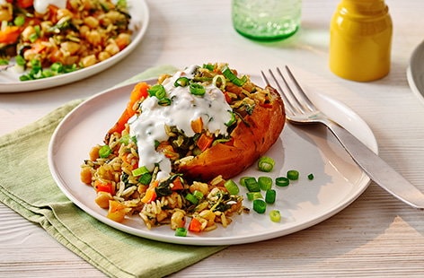 Image of "Indian loaded sweet potatoes"