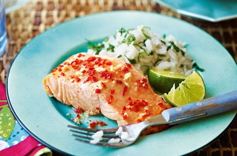Image of "Thai salmon with coconut rice"