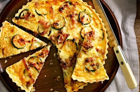 Image of "Bacon and courgette tart"