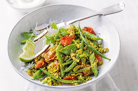 Image of "Vegan green bean curry"