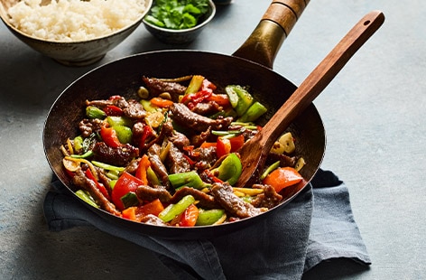 'Mongolian' stir-fry beef