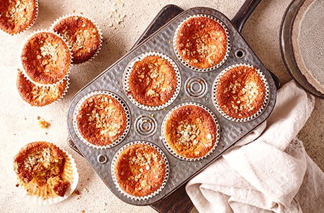 Image of "Wholemeal courgette and lemon muffins"