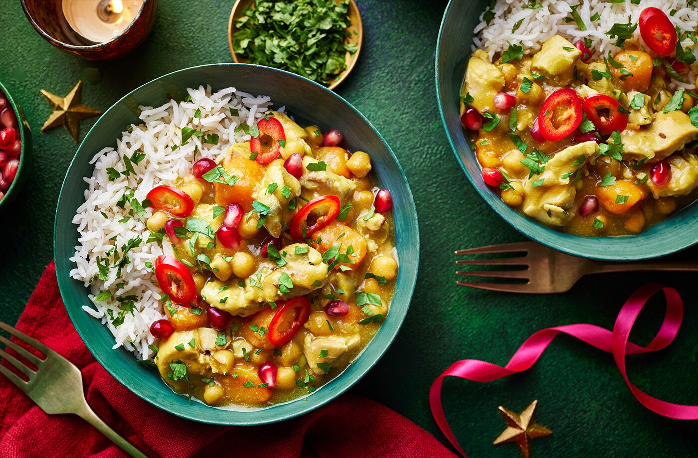 Golden chicken curry