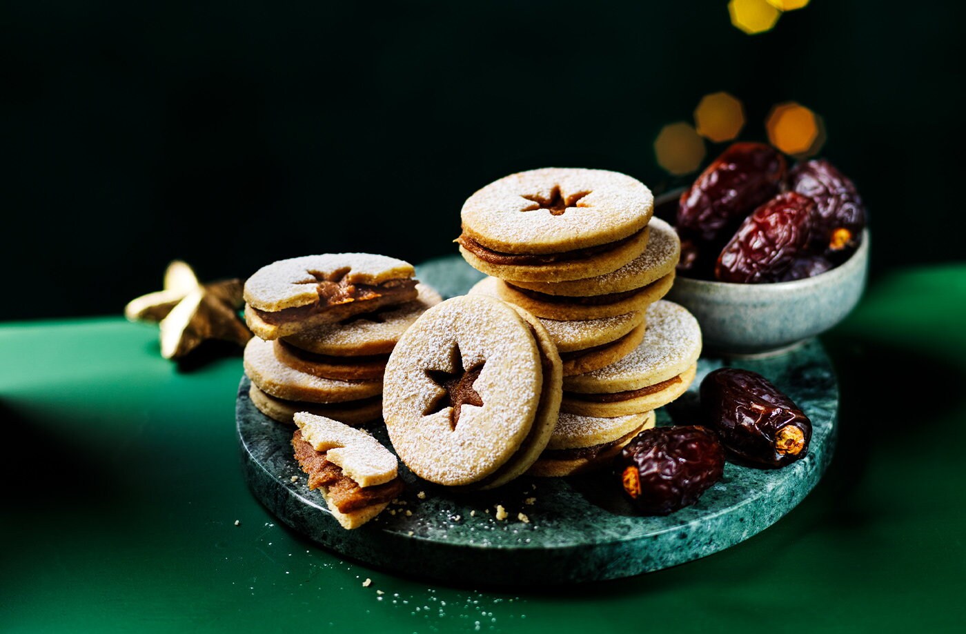 Date linzer biscuits