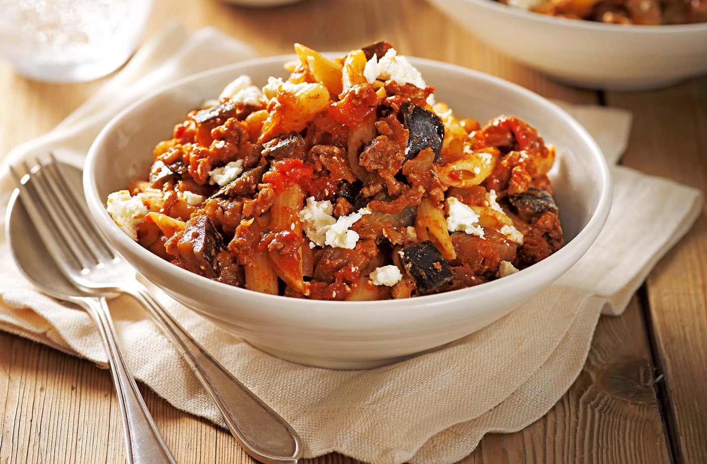 Moussaka-style pasta
