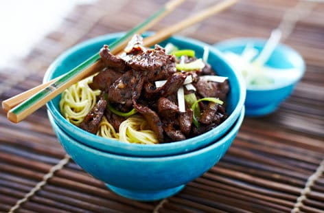 Image of "Sesame lamb with garlic and ginger "