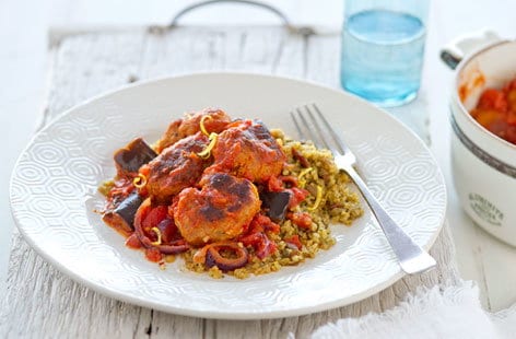 Image of "Healthy living Moroccan spiced sausage stew"
