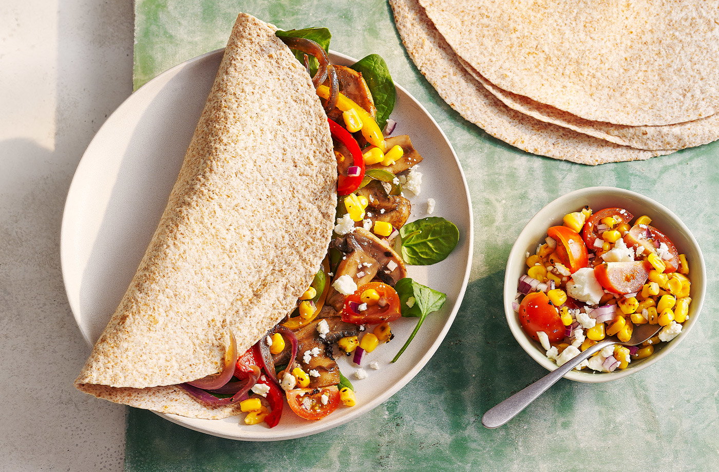 Mushroom fajitas