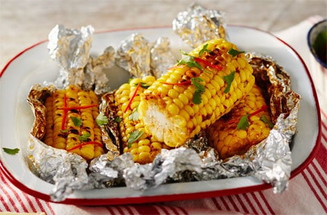 Image of "Mexican corn on the cob"