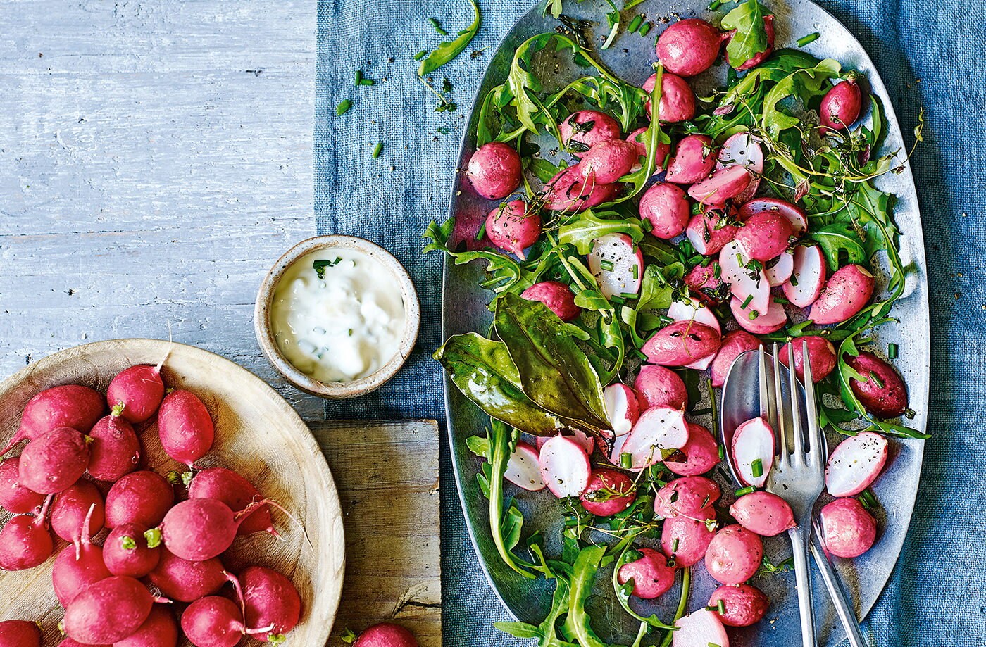 Thyme-roasted radishes