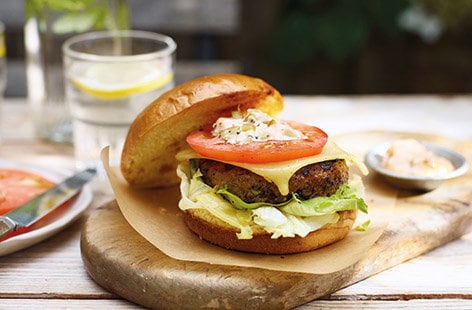 Image of "Secret veg cheeseburger"