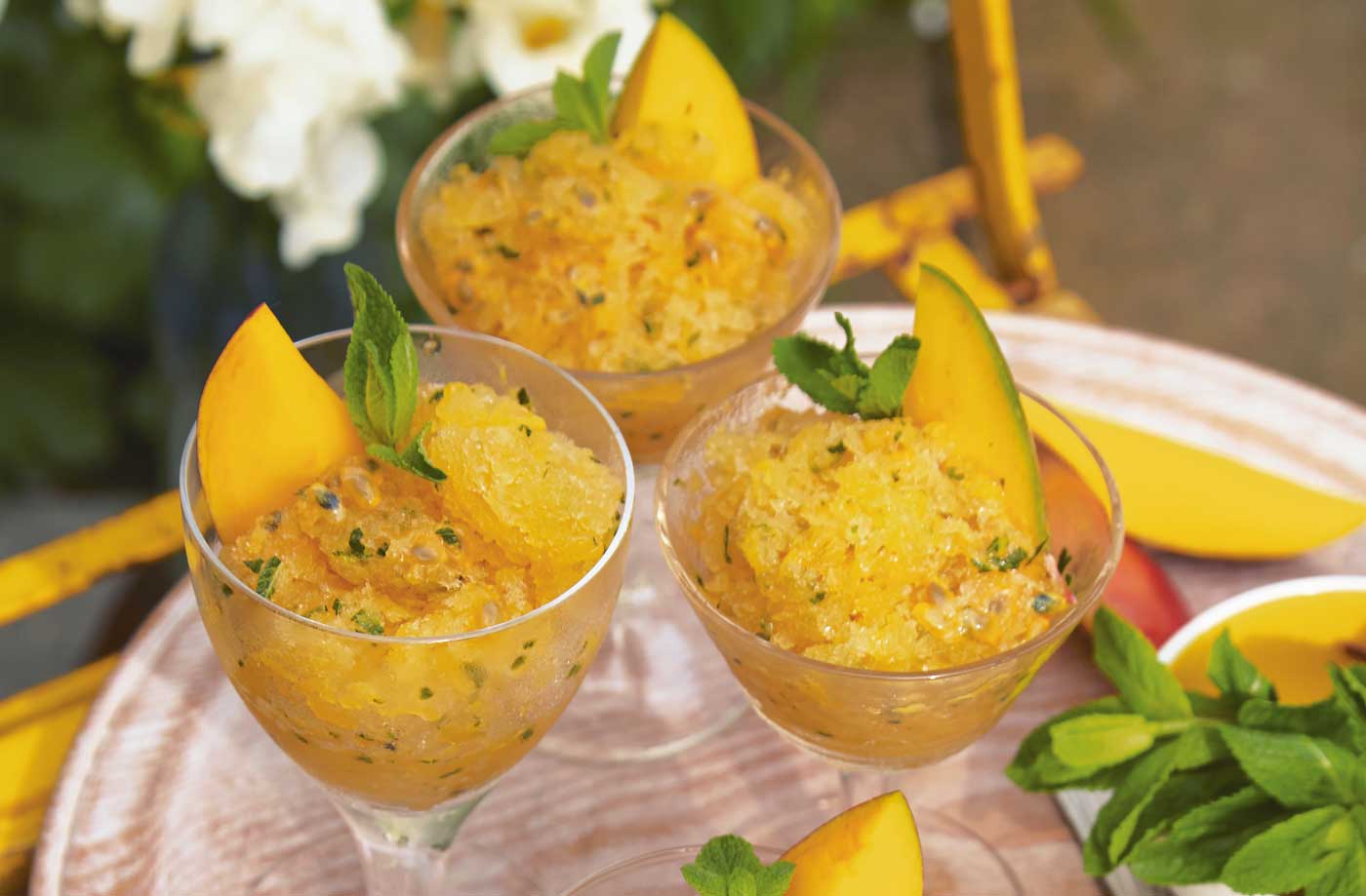 Mango granita