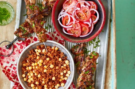 Image of "Smoky, spiced lamb brochettes"
