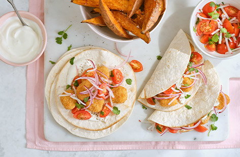 Image of "Chicken nugget tacos"