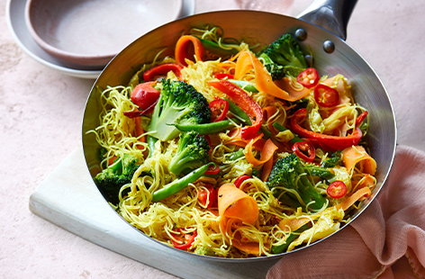 Image of "Vegan Singapore-style noodles"