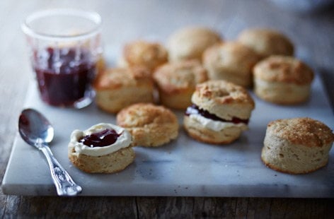 Buttermilk scones with sugar tops