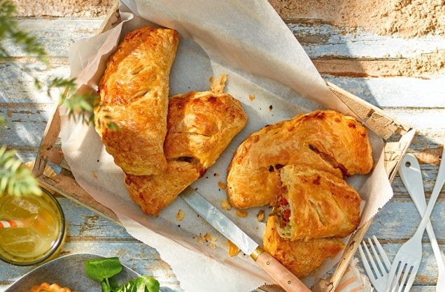 Lamb and vegetable pasties