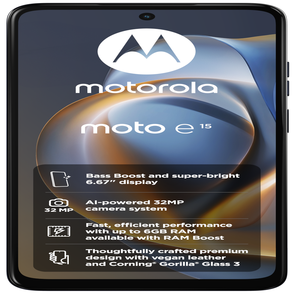 image 1 of moto e15 Denim Blue