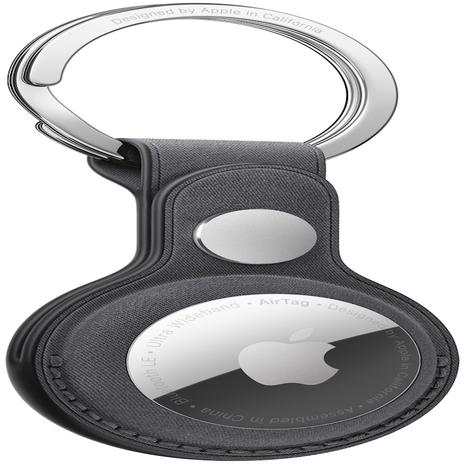 image 1 of Apple AirTag FineWoven Key Ring Black