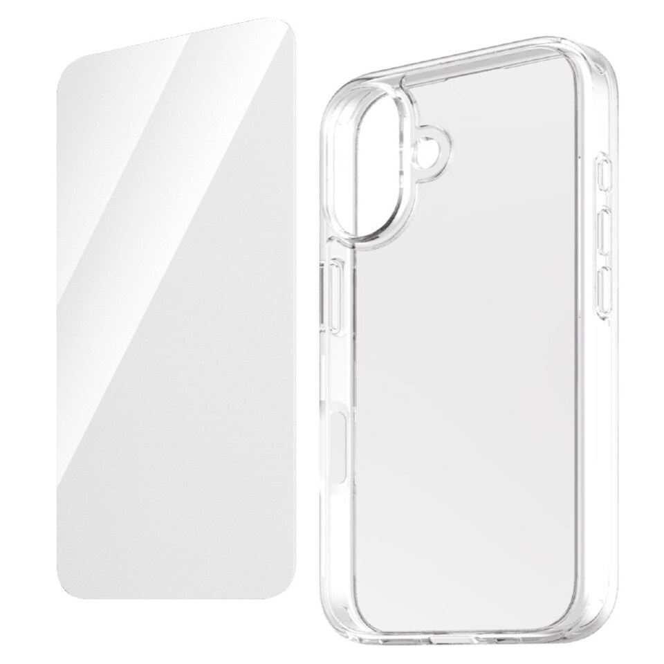image 1 of MiTEC MiPROTECT iPhone 16 Case and Glass Bundle Clear