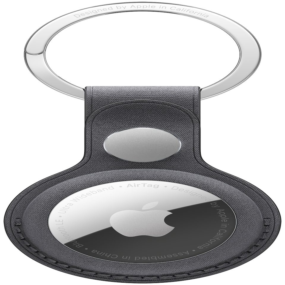 image 1 of Apple AirTag FineWoven Key Ring Black